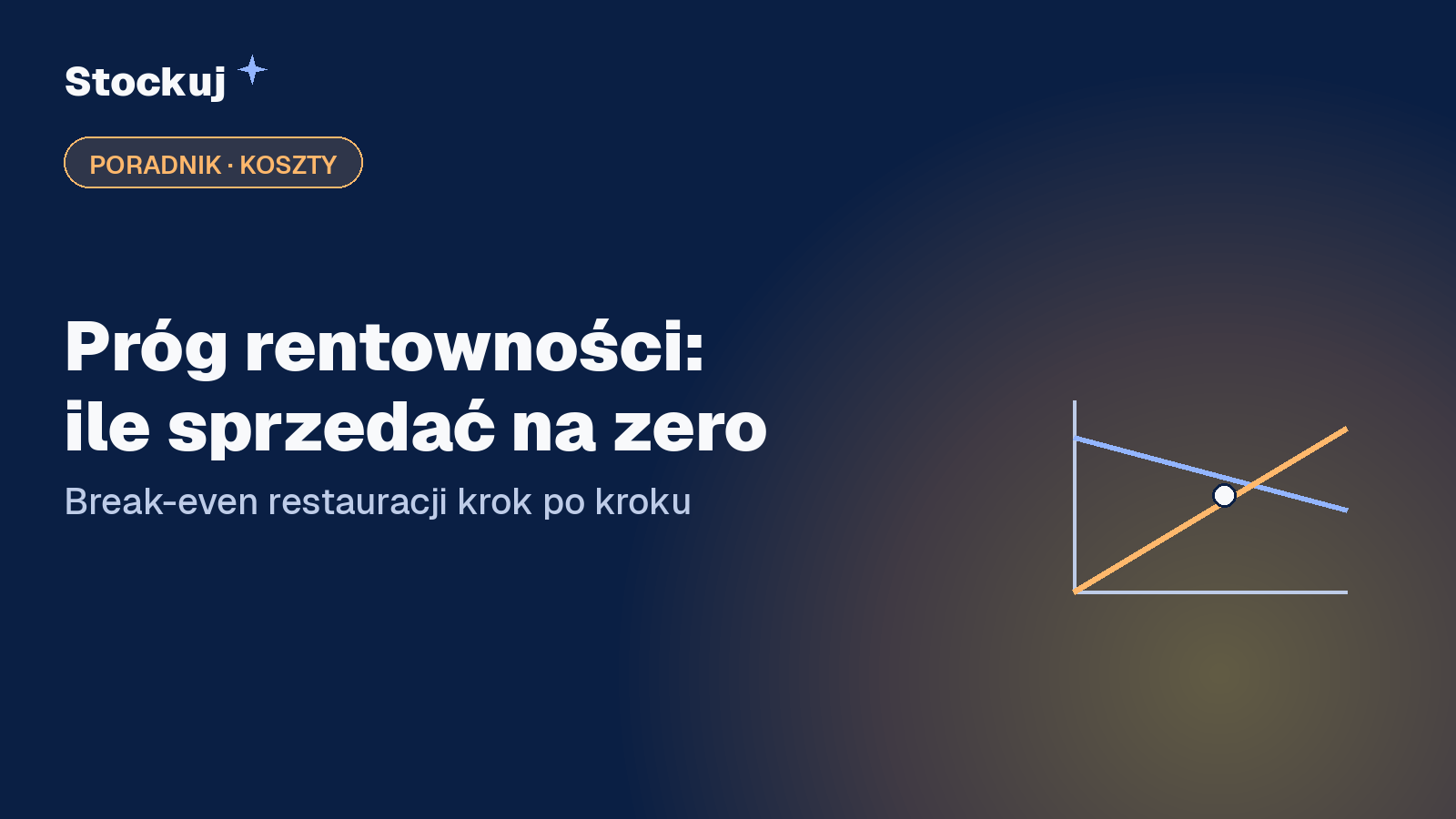 Próg rentowności restauracji: ile musisz sprzedać, żeby wyjść na zero