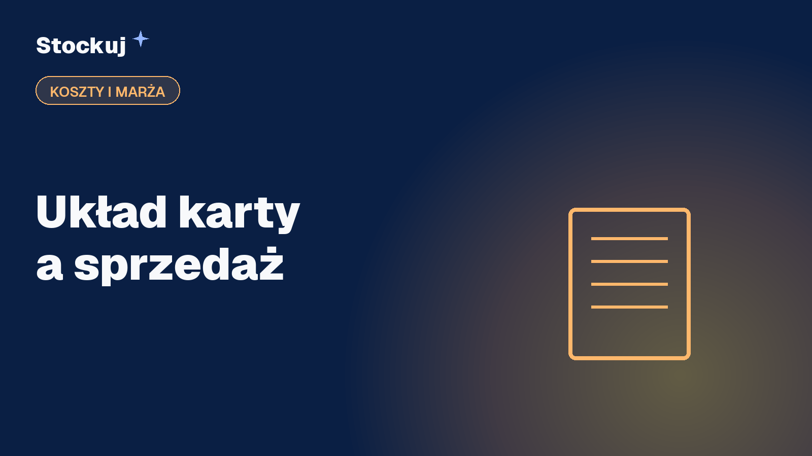 Jak ułożyć kartę, żeby sprzedawała